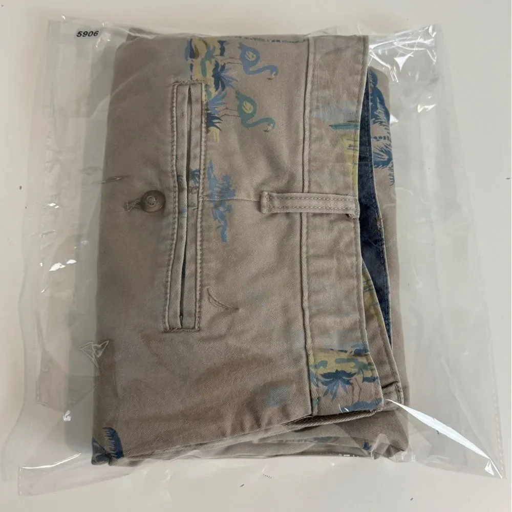 Nautica Tropical Print Classic Fit Stretch Shorts 36